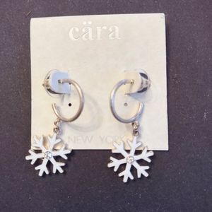 Holiday Earrings Snowflake by Cara